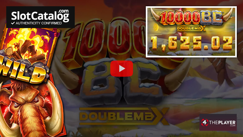 10000 BC Большой выигрыш слота DoubleMax GigaBlox, август 2023 г.