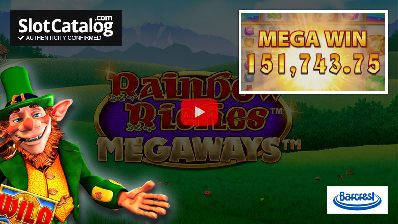 Слот Rainbow Riches Megaways Big Win, январь 2022 г.
