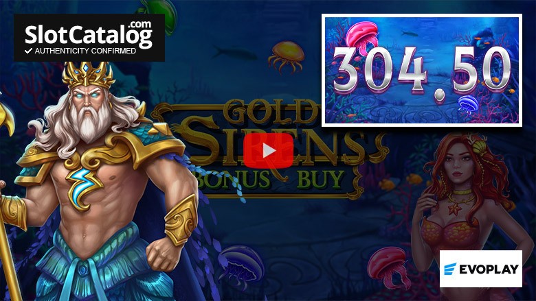Бонусная покупка слота Gold of Sirens: крупный выигрыш, август 2026 года