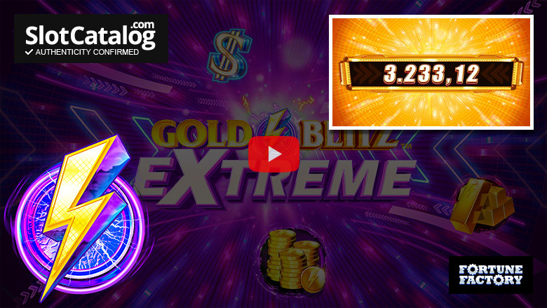 Слот Gold Blitz Extreme Big Win, январь 2024 г.