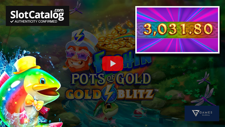 Fishin' Pots of Gold: Большой выигрыш в слоте Gold Blitz, апрель 2024 г.