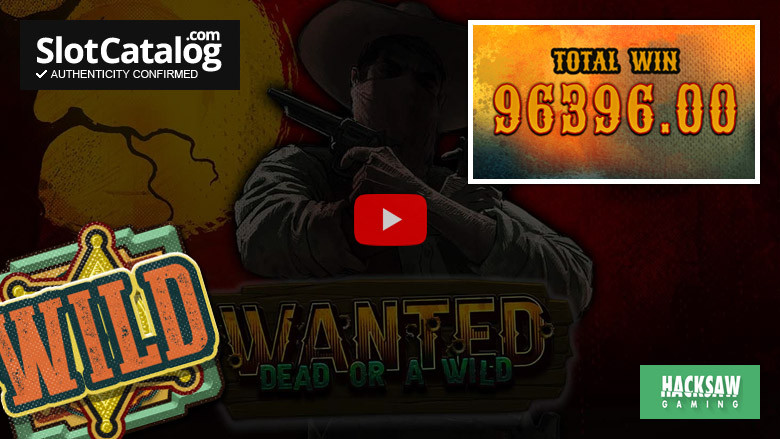 Большой выигрыш в слоте Wanted Dead or a Wild, апрель 2022 г.