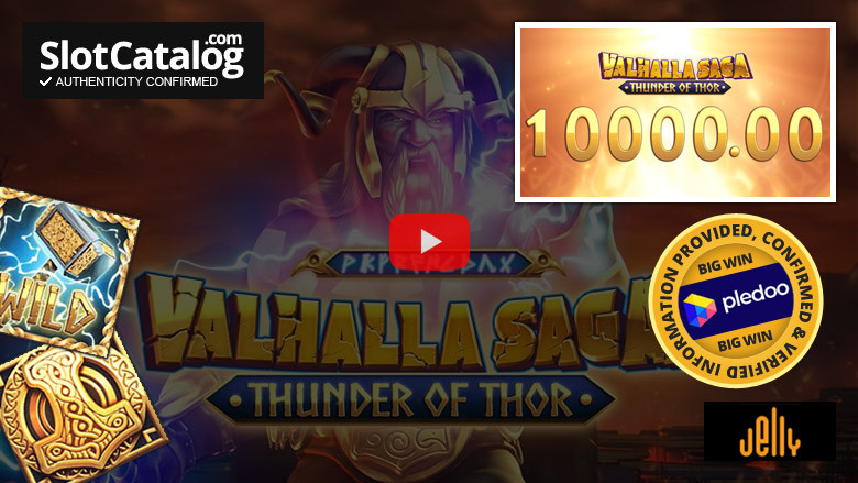 Слот Valhalla Saga Thunder of Thor Big Win, апрель 2023 г.