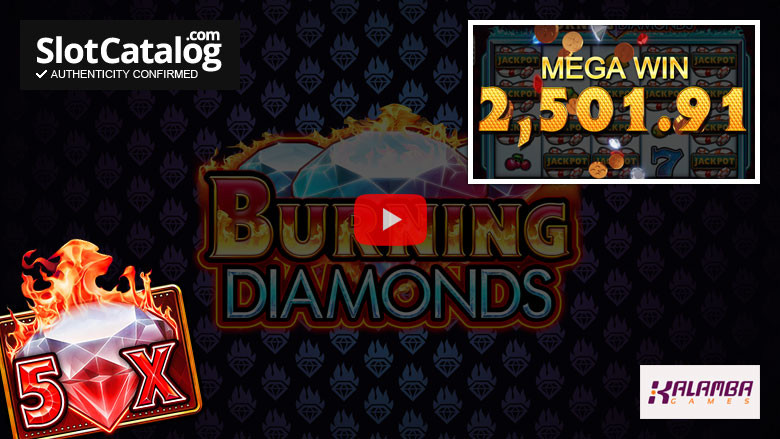 Игровой автомат Burning Diamonds Big Win Январь 2021 г.