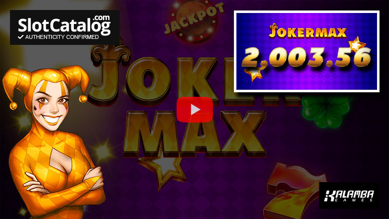 Слот Joker MAX Big Win, апрель 2024 г.