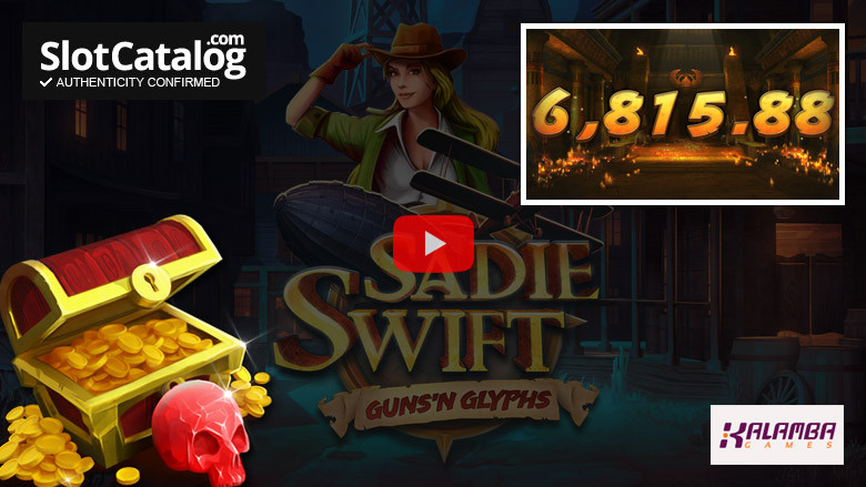 Сэди Свифт: слот Guns 'n Glyphs Big Win, август 2022 г.