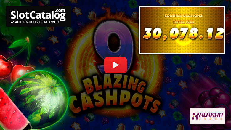 Слот 9 Blazing Cashpots Big Win, май 2023 г.
