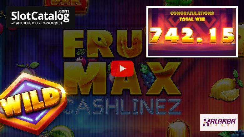 Слот Fruit Max Cashlinez Big Win, июль 2023 г.