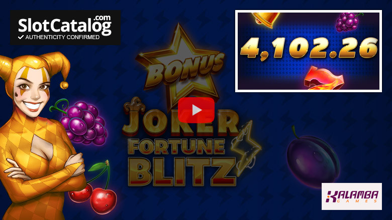 Игровой автомат Joker Fortune Blitz Big Win, март 2023 г.