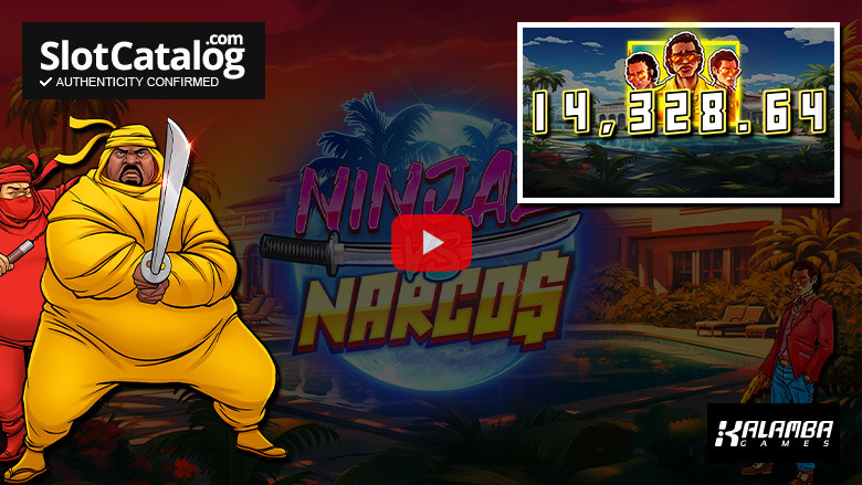 Большой выигрыш в слоте Ninjaz vs Narcos, февраль 2024 г.