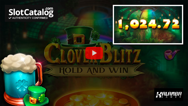 Слот Clover Blitz Hold and Win Big Win, апрель 2024 г.