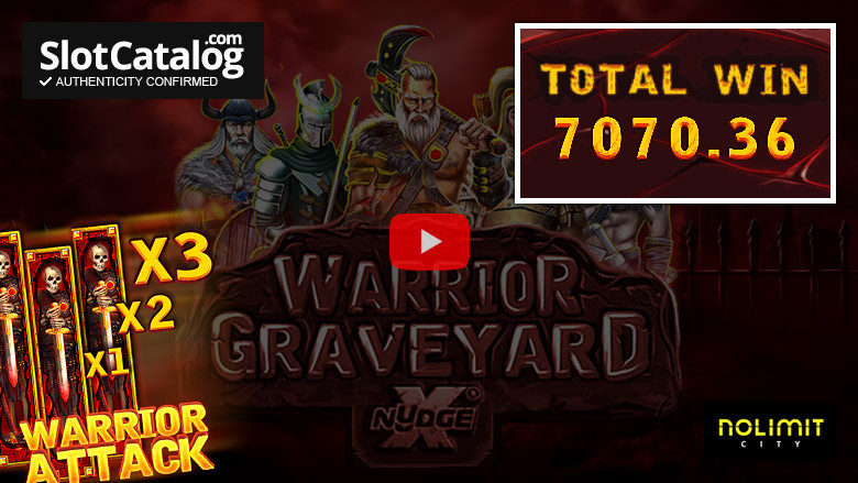 Игровой автомат Warrior Graveyard Big Win Август 2021 г.