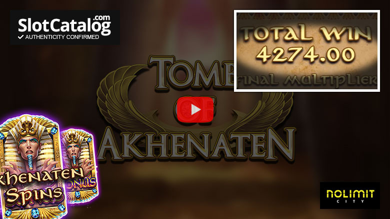 Игровой автомат Tomb of Akhenaten Big Win Декабрь 2020