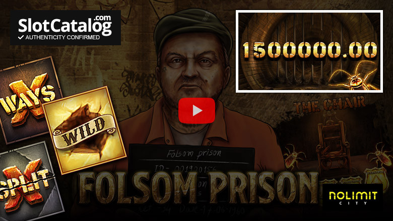 Слот Folsom Prison Big Win, июль 2022 г.
