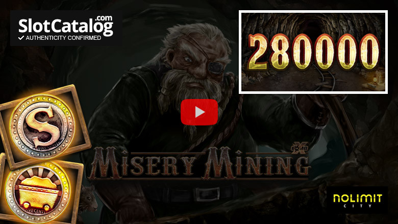 Слот Misery Mining Big Win Март 2023