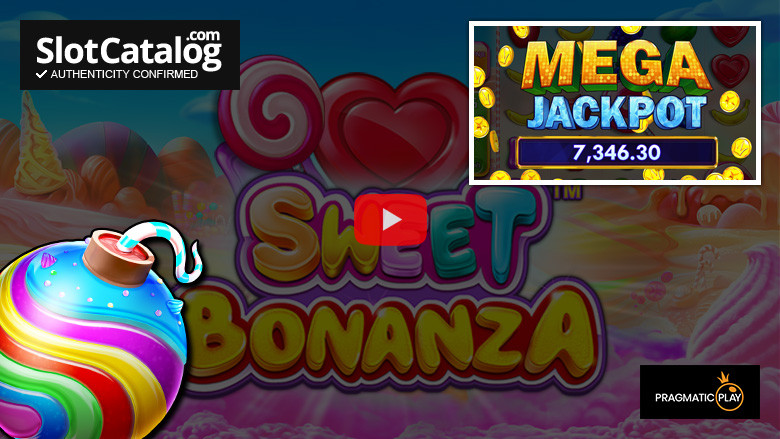 Большой выигрыш в слоте Sweet Bonanza, апрель 2024 г.