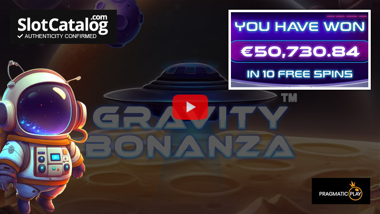 Большой выигрыш в слоте Gravity Bonanza, октябрь 2023 г.