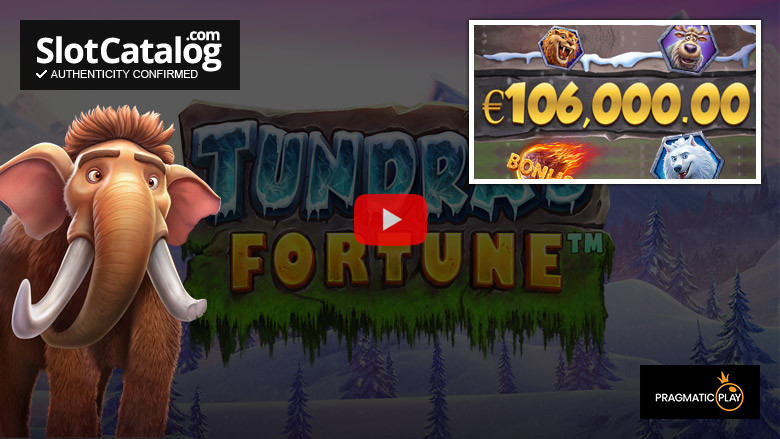 Большой выигрыш в слоте Tundra's Fortune, октябрь 2023 г.