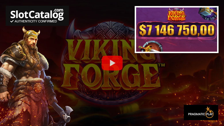 Большой выигрыш в слоте Viking Forge, октябрь 2023 г.