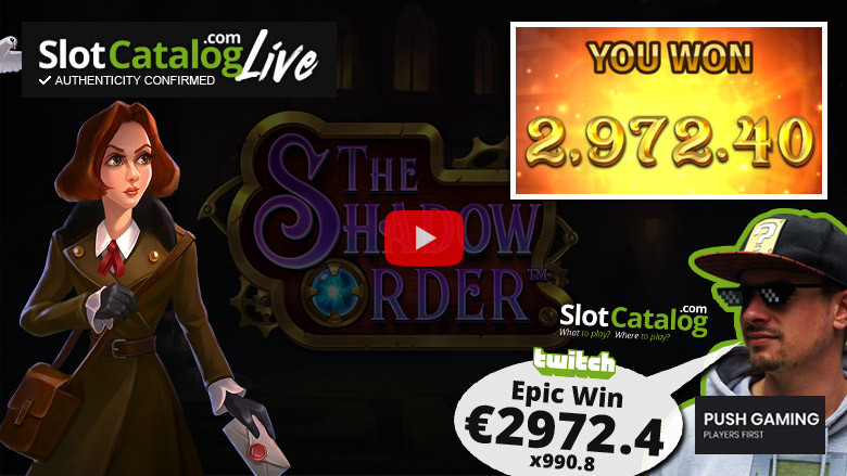 Слот The Shadow Order Big Win ноябрь 2022 г.