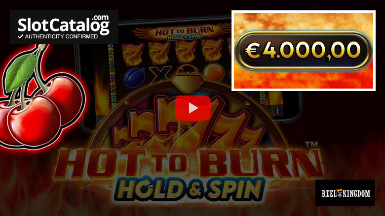Игровой автомат Hot to Burn Hold and Spin Big Win ноябрь 2021 г.