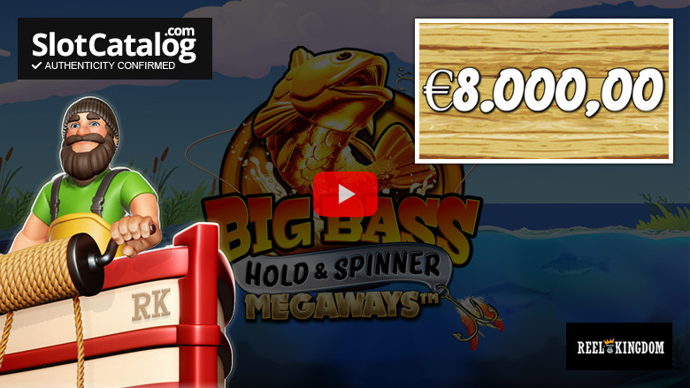 Слот Big Bass Hold и Spinner Megaways Big Win, август 2023 г.