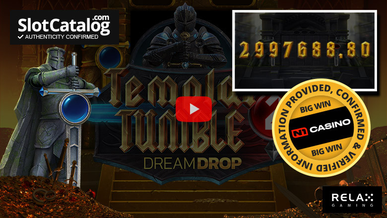Слот Templar Tumble 2 Dream Drop Big Win, декабрь 2023 г.