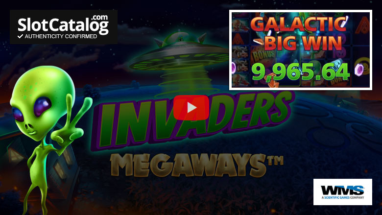 Игровой автомат Invaders Megaways Big Win июнь 2021 г.