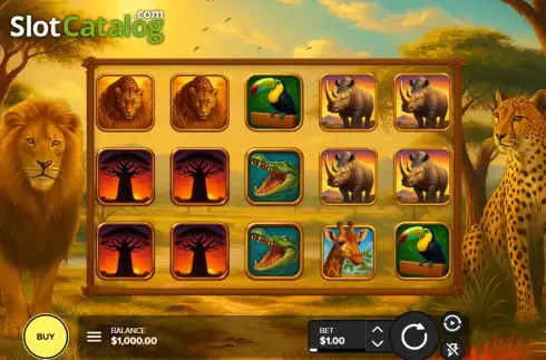 Скрин2. Wild Safari (1 Ace Studios) слот
