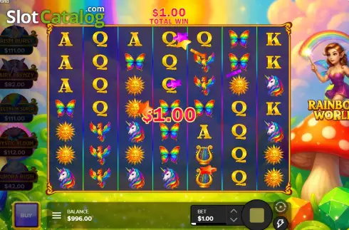 Скрин3. Rainbow World слот