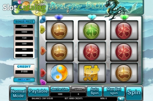 Скрин2. Dragon Ball (Aiwin Games) слот