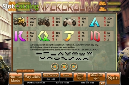 Скрин4. Underground слот