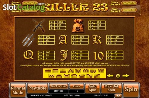Скрин6. Killer 23 слот