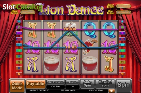 Скрин4. Lion Dance (Aiwin Games) слот