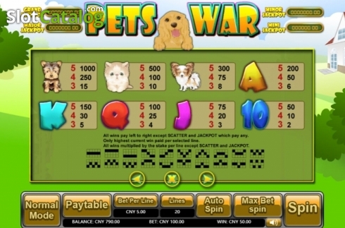 Скрин4. Pets War слот