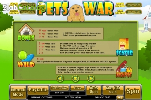 Скрин5. Pets War слот