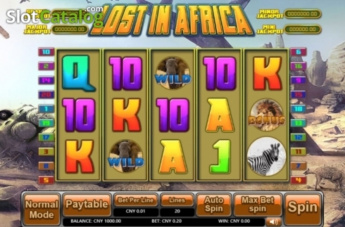 Скрин2. Lost in Africa слот