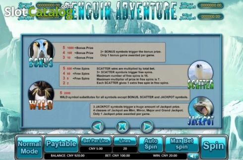 Скрин5. Penguin Adventure слот