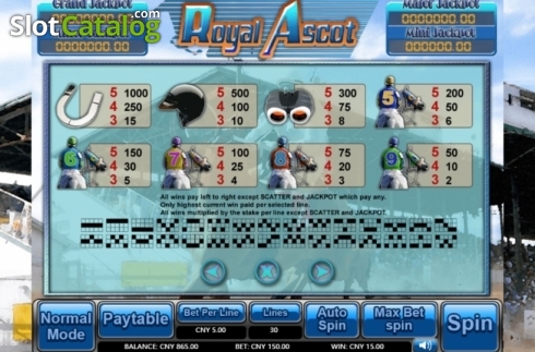 Скрин4. Royal Ascot слот