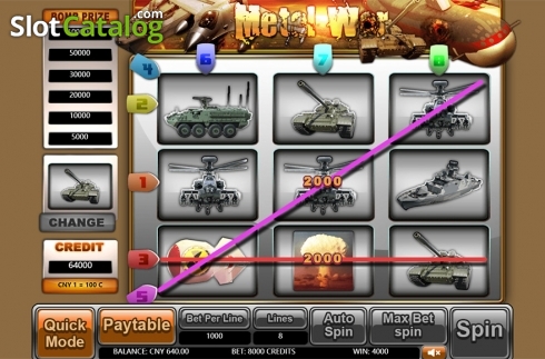 Скрин3. Metal War слот