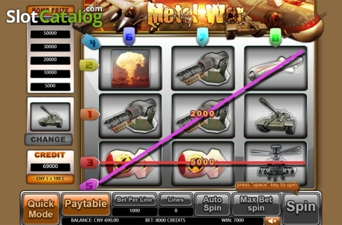 Скрин5. Metal War слот