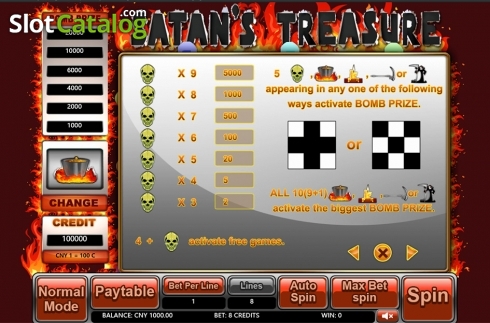 Скрин7. Satan's Treasure слот