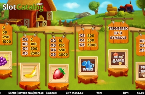 Скрин2. Fruity Fruit Farm слот