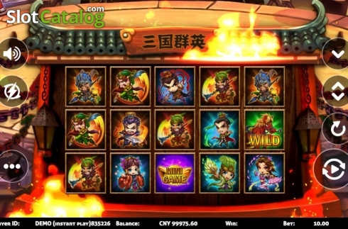 Скрин2. Three Kingdoms (Triple Profits Games) слот