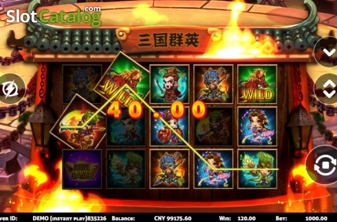 Скрин3. Three Kingdoms (Triple Profits Games) слот