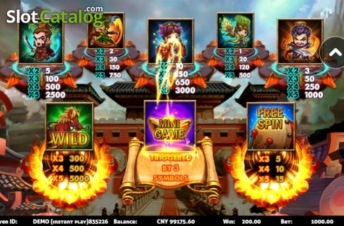 Скрин4. Three Kingdoms (Triple Profits Games) слот