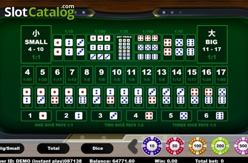 Скрин2. Sic Bo (Triple Profits Games) слот