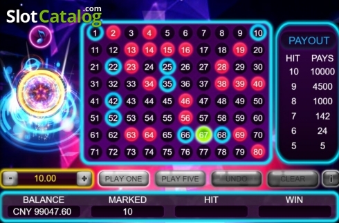 Скрин2. Neon Keno слот