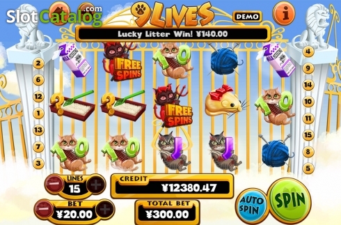 Скрин3. 9Lives слот