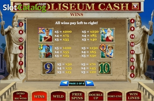 Скрин5. Coliseum Cash слот